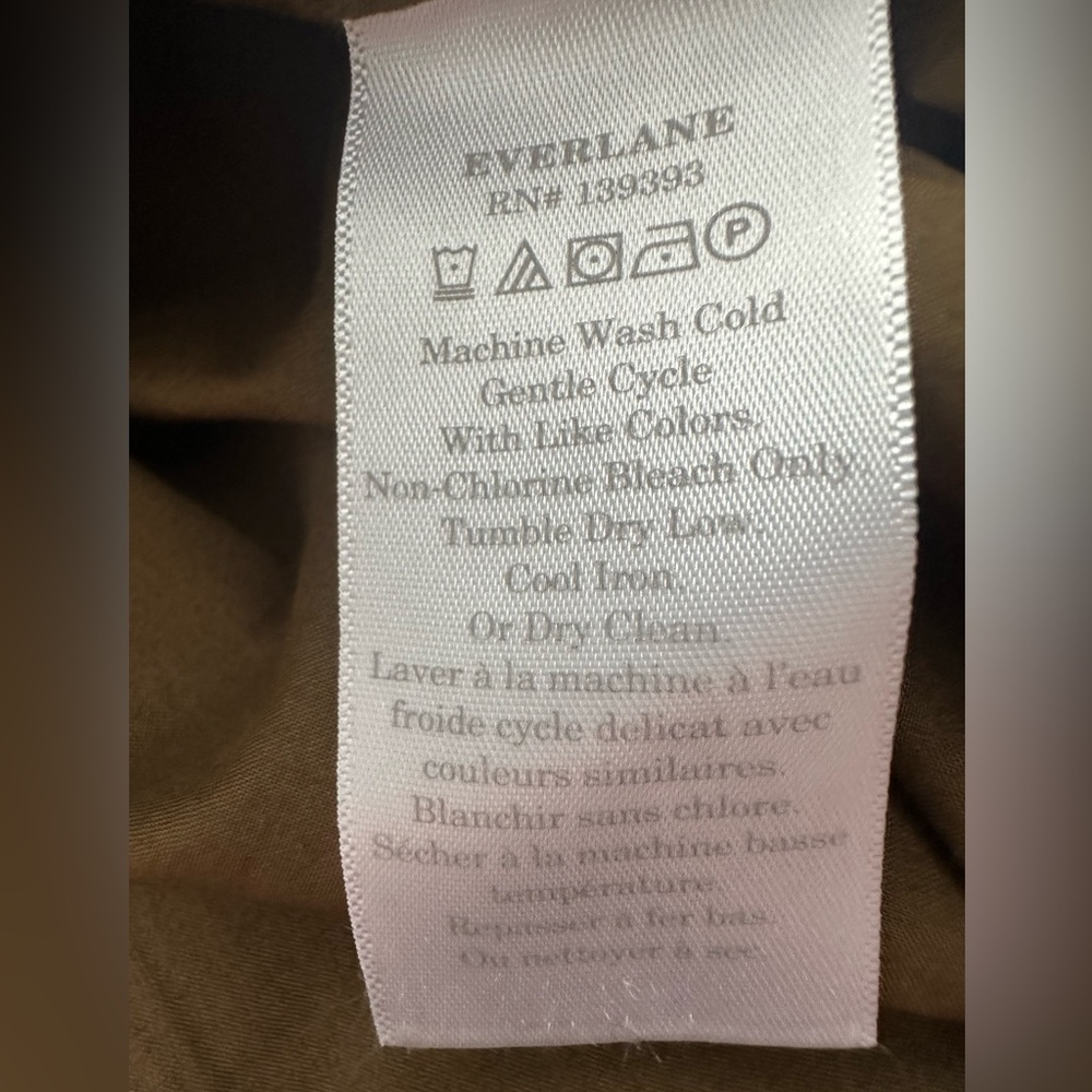 Everlane Midi Dress with Gathered Waist, size XL - Picture 9 of 11